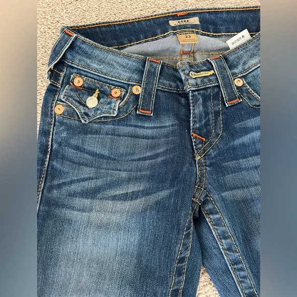 True Religion Cora Mid-Rise Straight Leg Jeans – Size 23 – NWOT - Picture 7 of 15